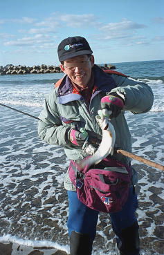 海アメ、釣ったどー!