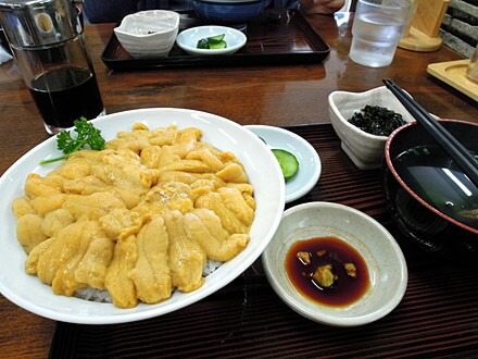 ウニ丼でチャージ