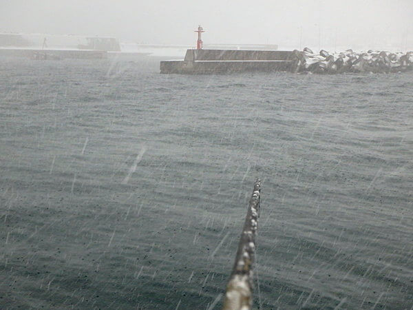 ・・と思ったら吹雪に見舞われる