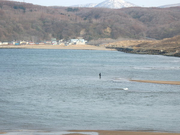 堀株川のモロ河口