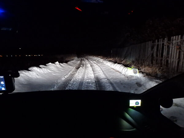 雪道・・クリア!