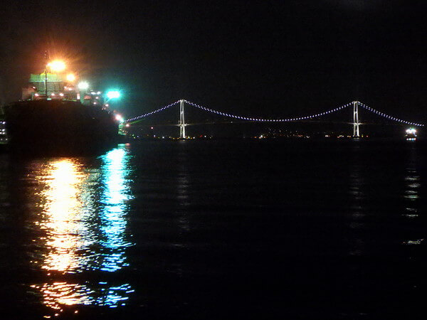 釣り場から見る夜景