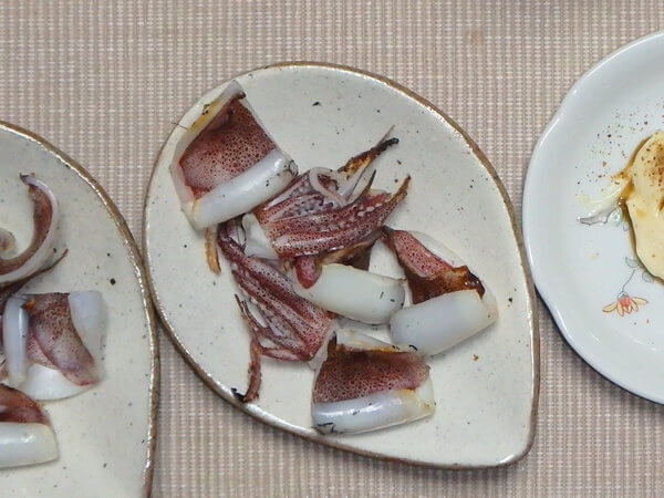 軽く炙って頂く