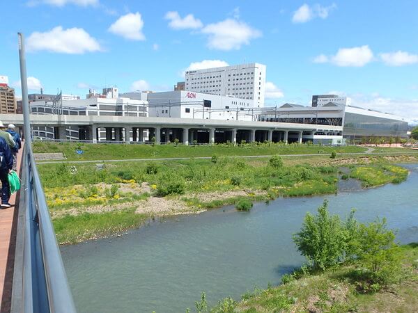 忠別川・駅裏