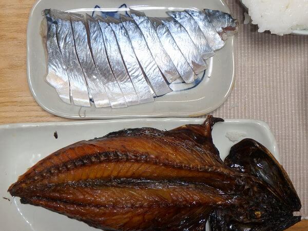 しめ鯖と一夜干し