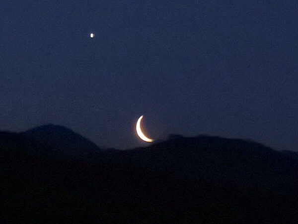 月と金星