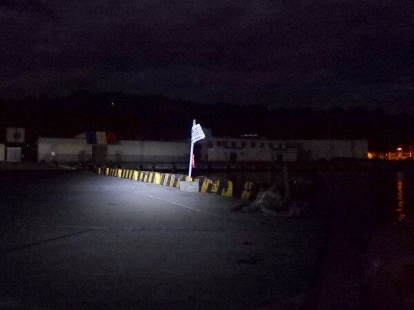 冷え込む深夜、ほぼ無人に