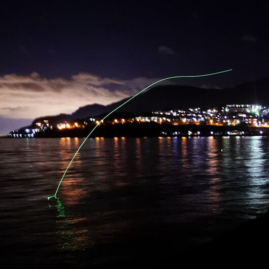 電気ウキの軌跡