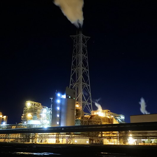 [発電所の夜景]
