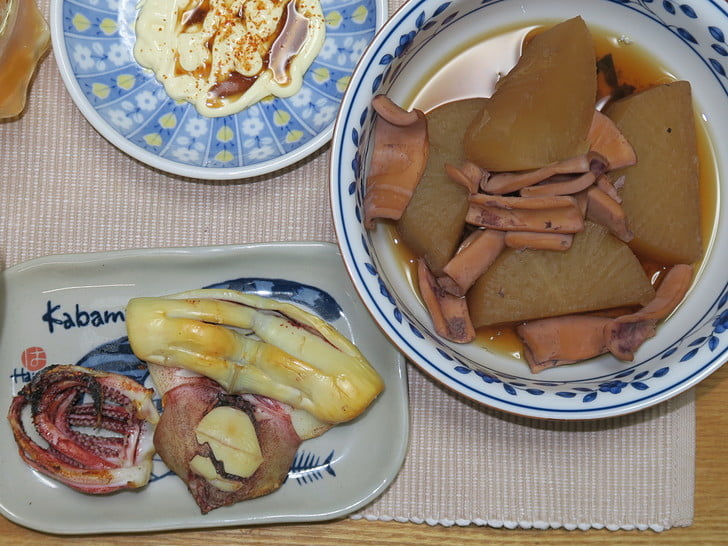 烏賊大根と一夜干し