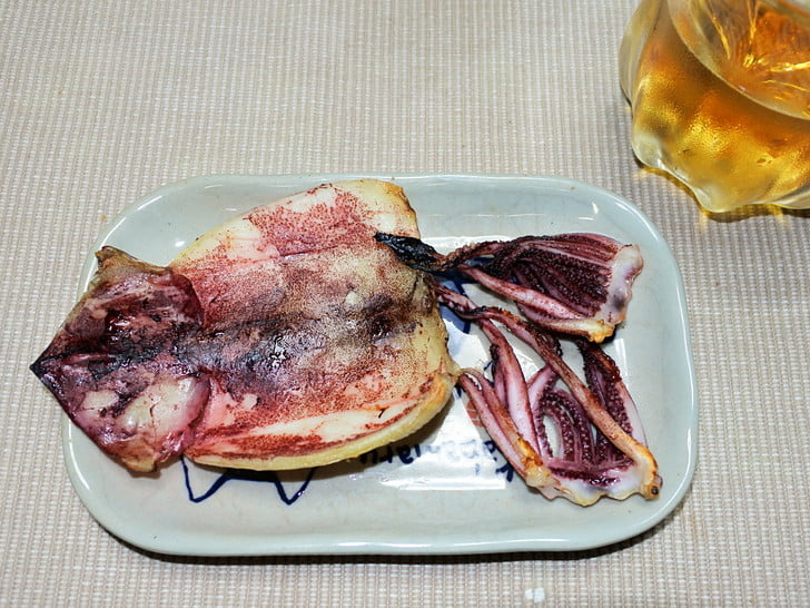 美しい焼きイカ