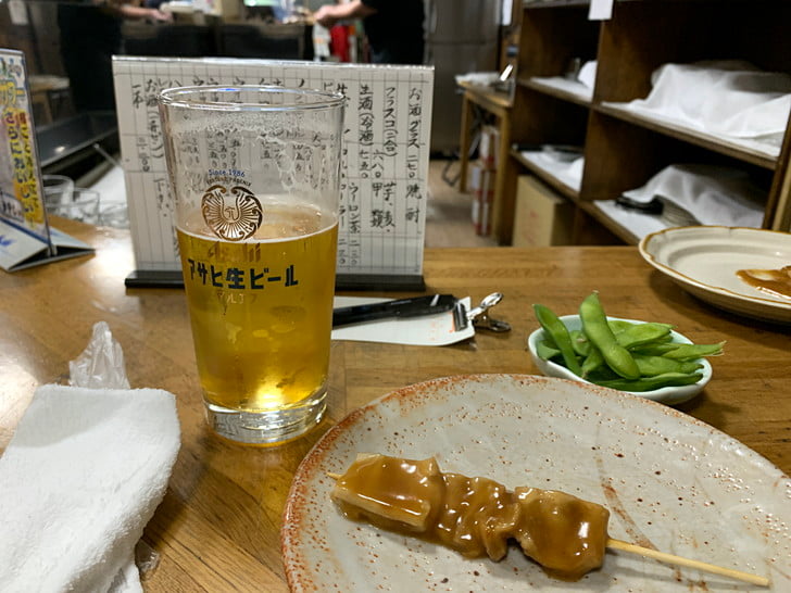 焼き鳥とやけ酒