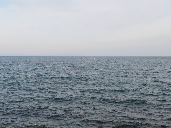 外海側は波風ちょっとある