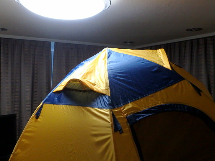 テントの部屋干し