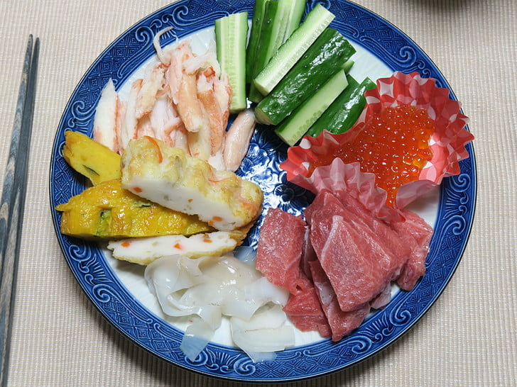 手巻き寿司の具に