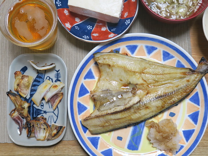 干して焼いて食した