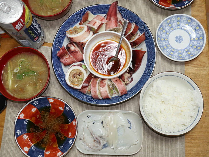 ヤリイカスンデとヤリイカそうめん