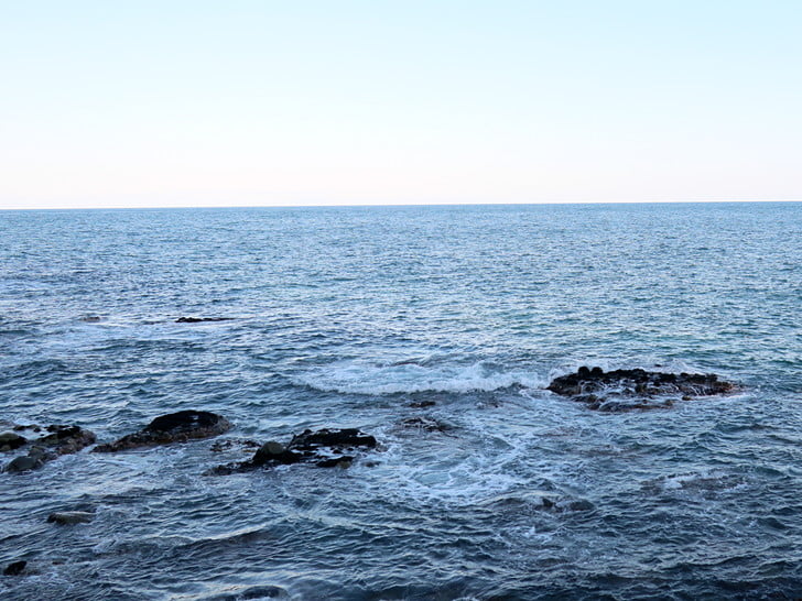外海はちょっと波あり