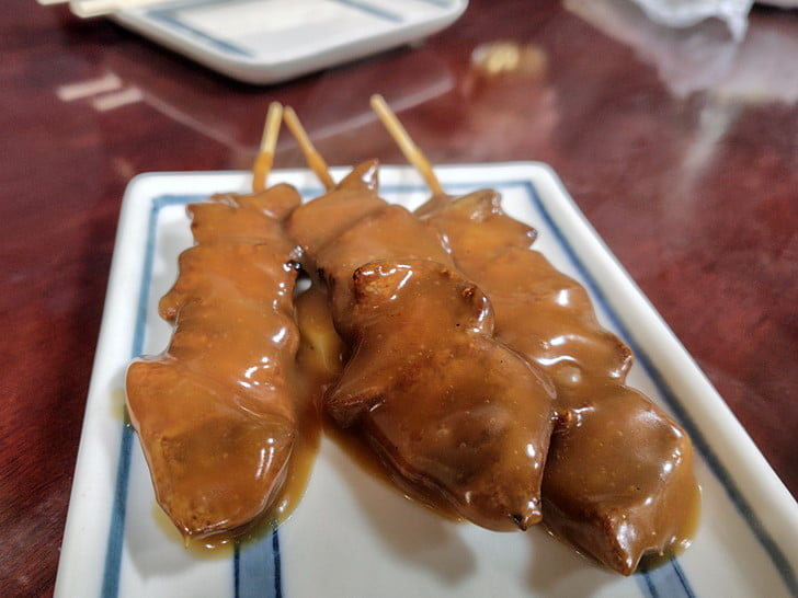 釣り前の焼き鳥