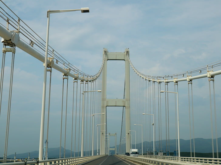 助手席から白鳥大橋
