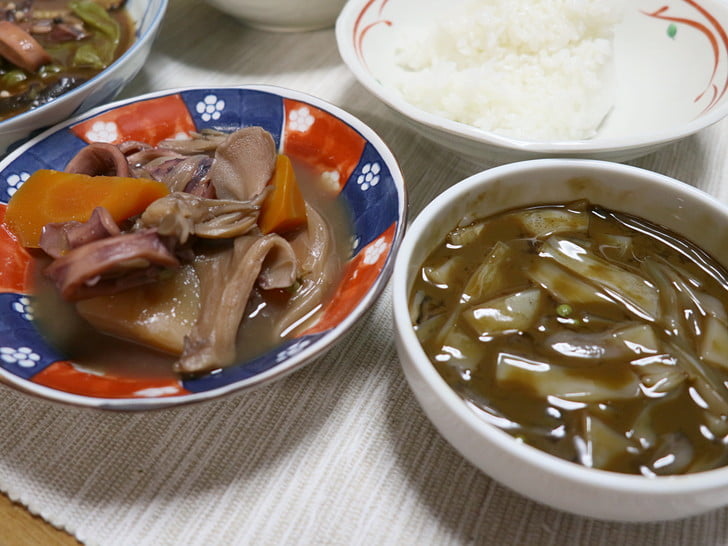 煮物と塩辛