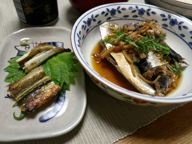 白焼きと梅煮
