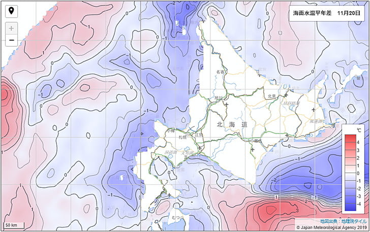 平年より下がってる