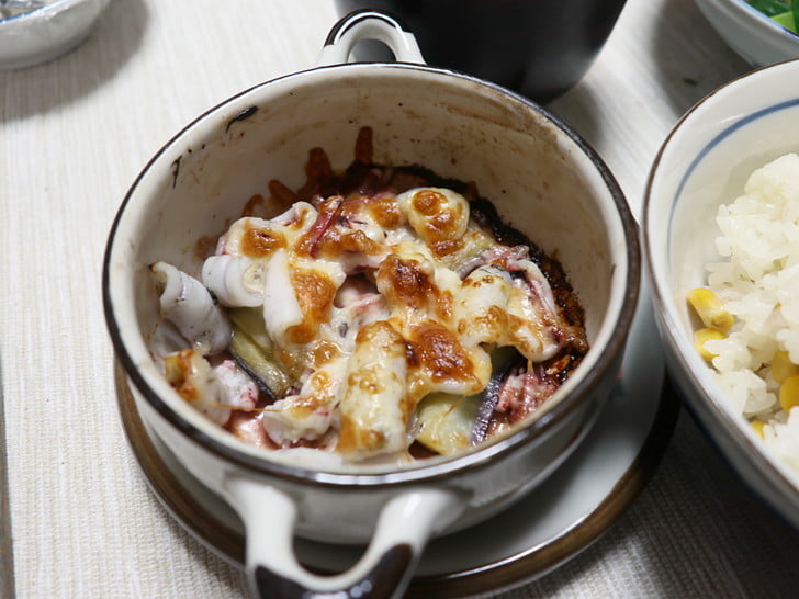 マメストックでイカナスグラタン