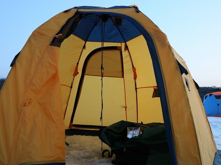 アイスアンカーで固定